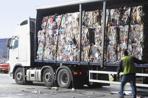 Professional rubbish removal team