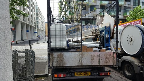 Man and Van team assisting with office relocation in Barbican